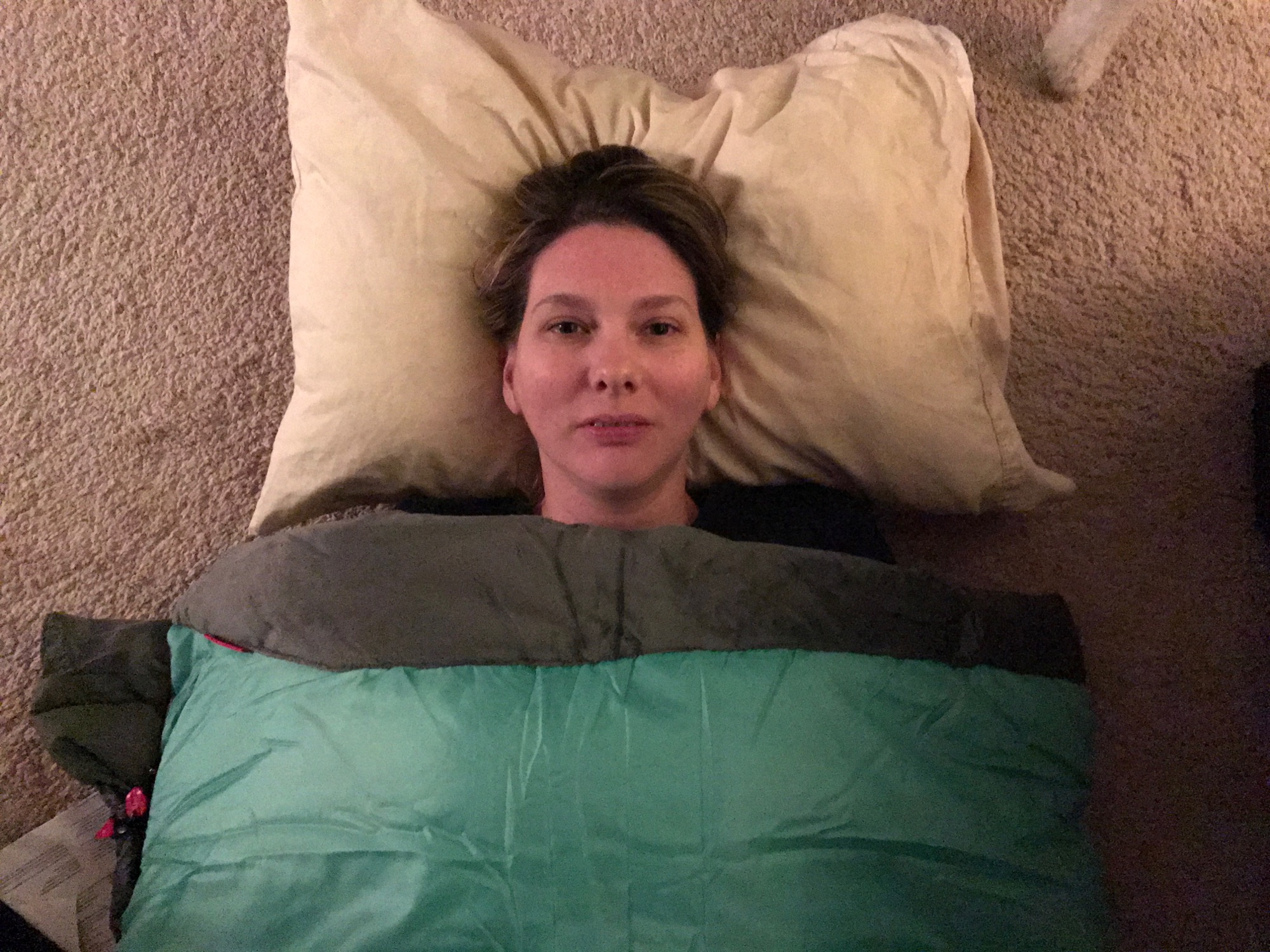 10-13-2016-mom-sleeping-bag-test photo